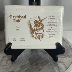 Ranger Archival Ink Pad Sepia A3P06725 Acid Free Waterproof Non-Toxic New